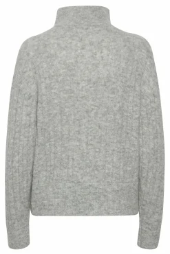 Kvinna Gestuz Stickat & Cardigans^Alphagz R Zipper Stickad Pullover