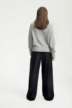 Kvinna Gestuz Stickat & Cardigans^Alphagz R Zipper Stickad Pullover