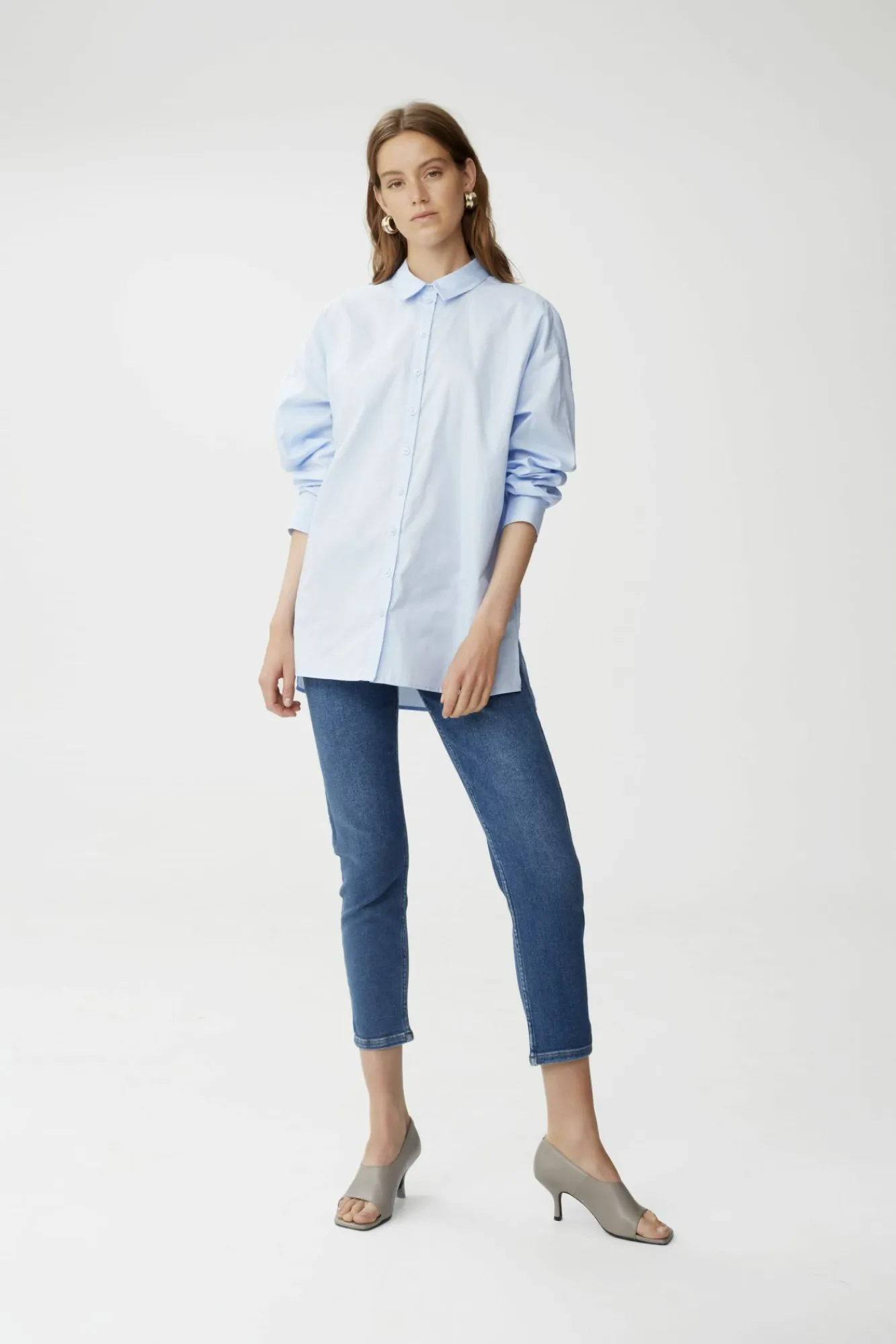 Kvinna Gestuz Jeans^Astridgz Hw Slim Jeans