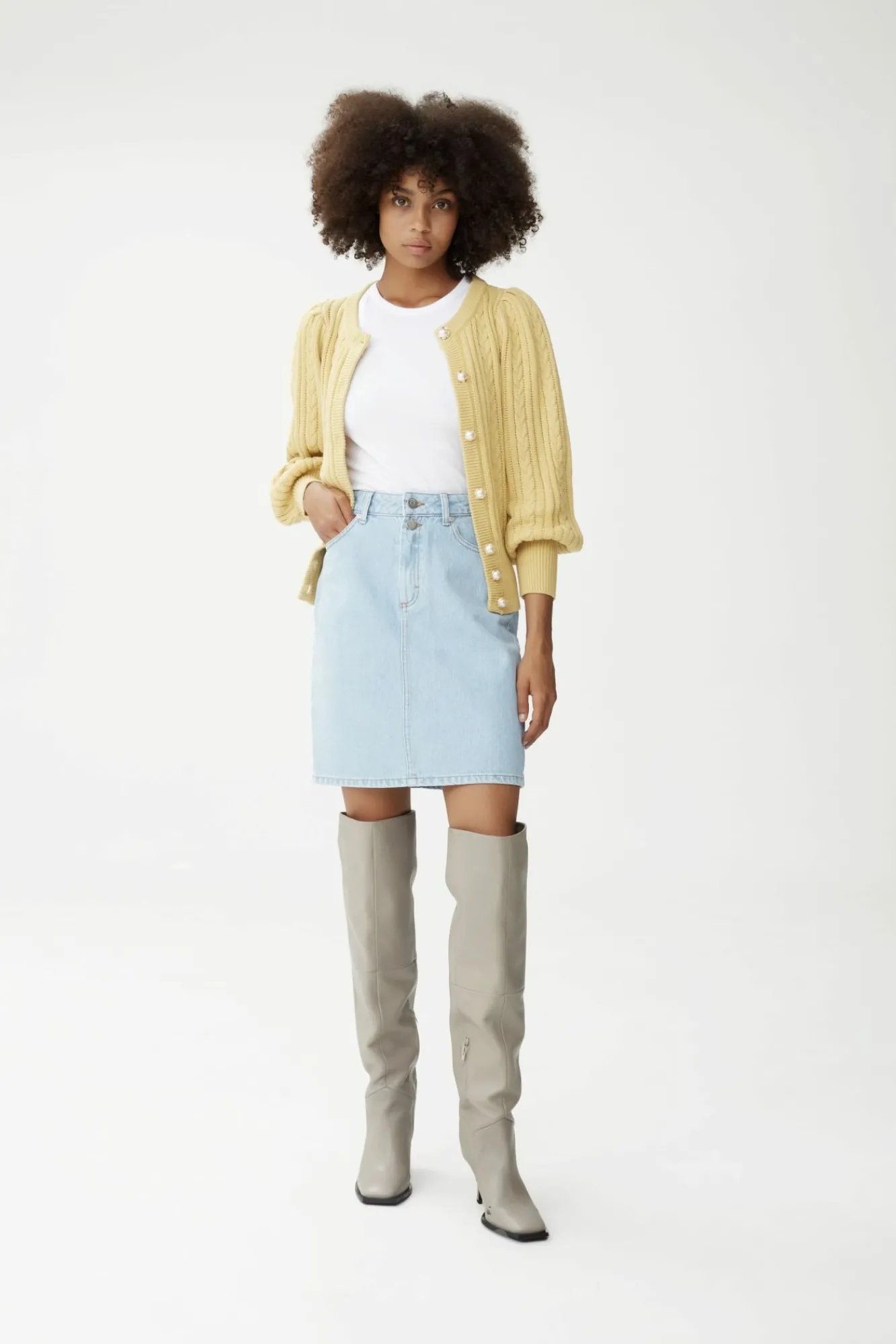 Kvinna Gestuz Kjolar^Dacygz Denimkjol