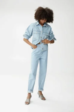 Kvinna Gestuz Jeans^Dacygz Hw Straight Jeans