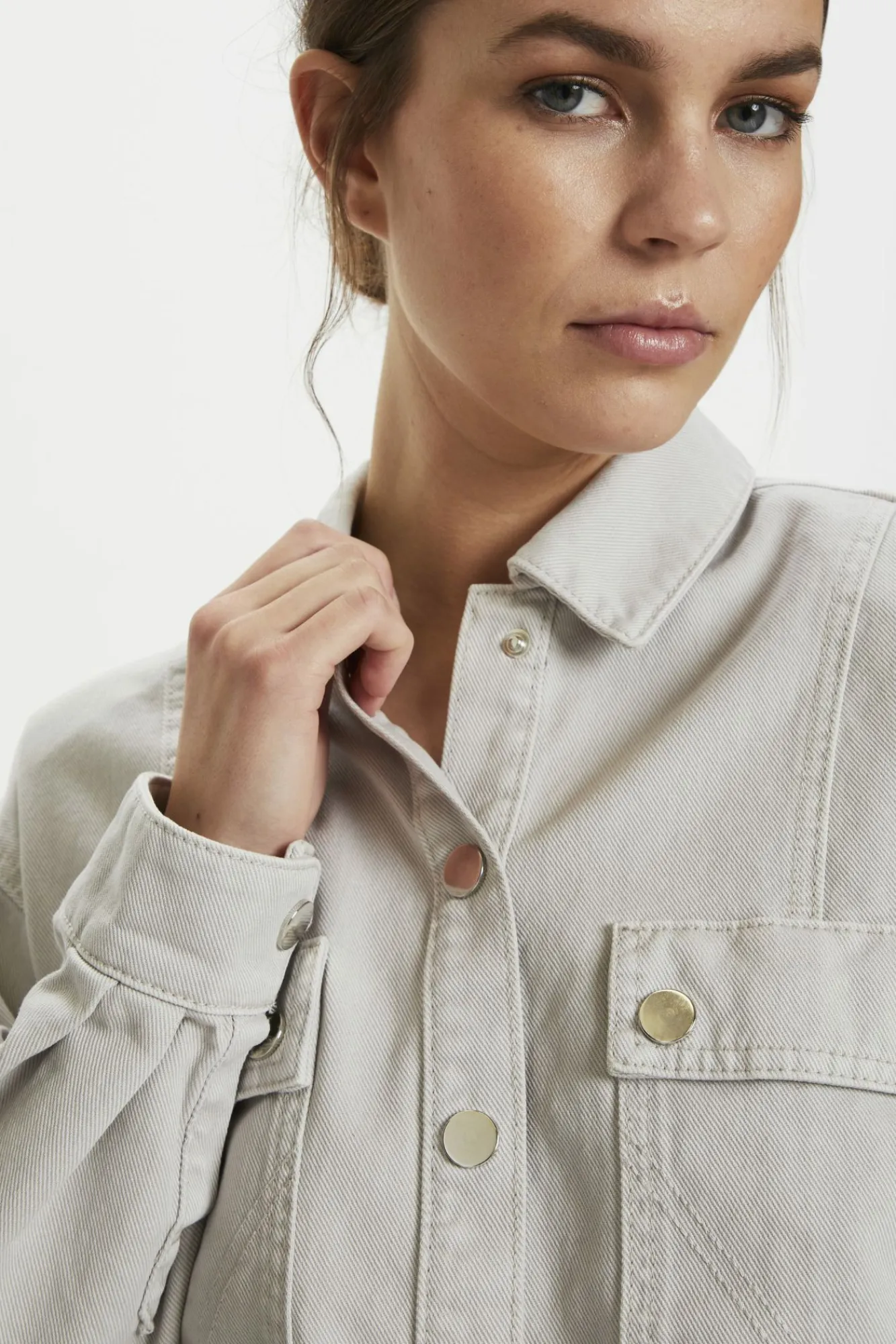 Kvinna Gestuz Skjorter & Blusar^Deboragz Denimskjorta