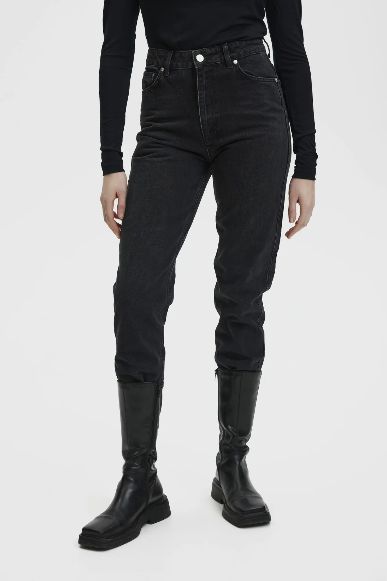 Kvinna Gestuz Jeans^Denagz Hw Mom Jeans