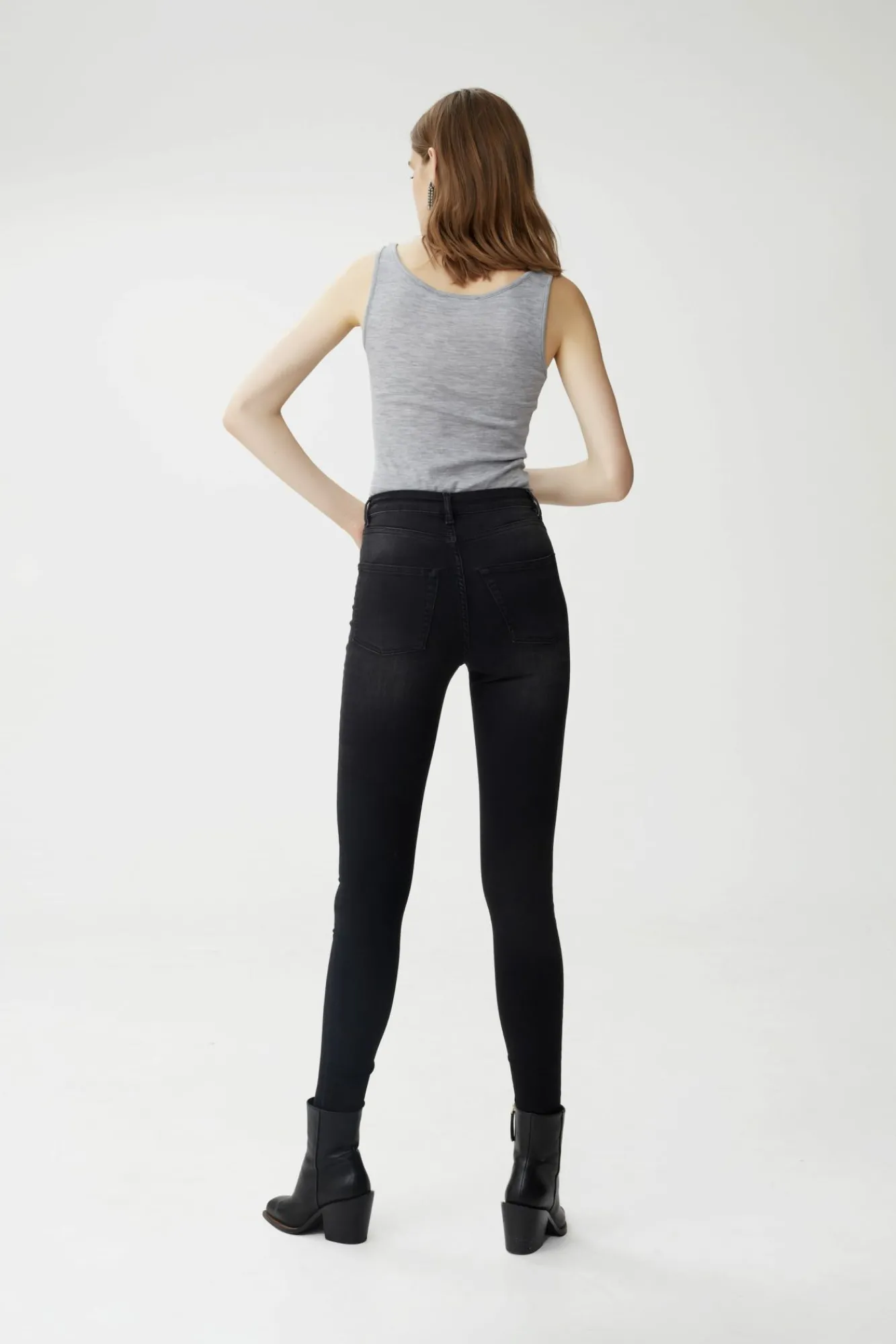 Kvinna Gestuz Jeans^Emilygz Hw Skinny Jeans