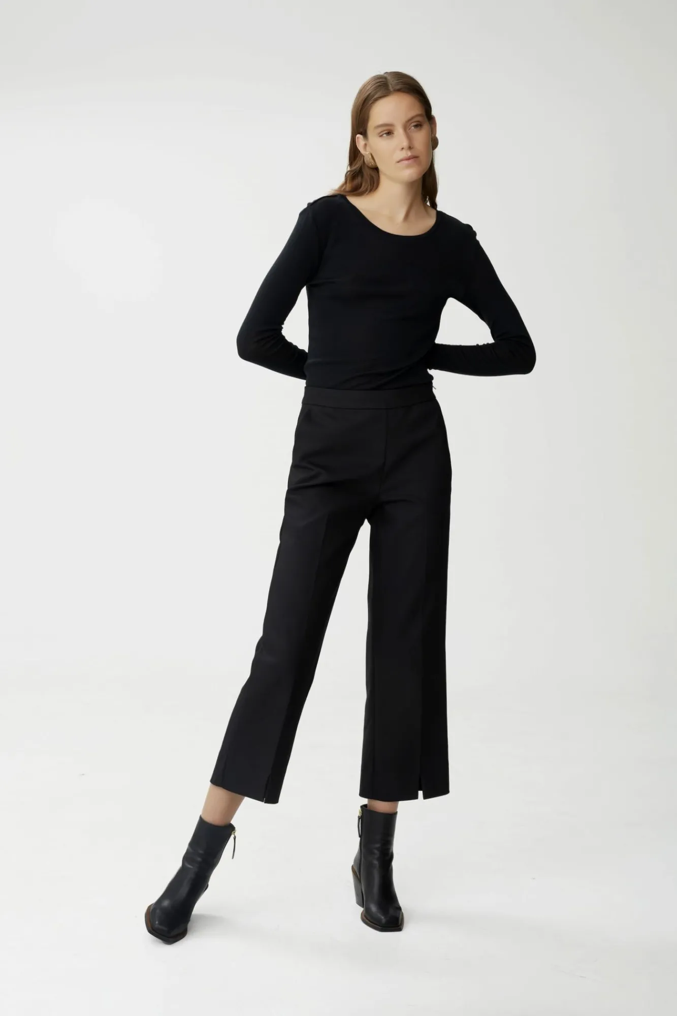 Kvinna Gestuz Byxor^Hazalgz Sid Flared Culotte