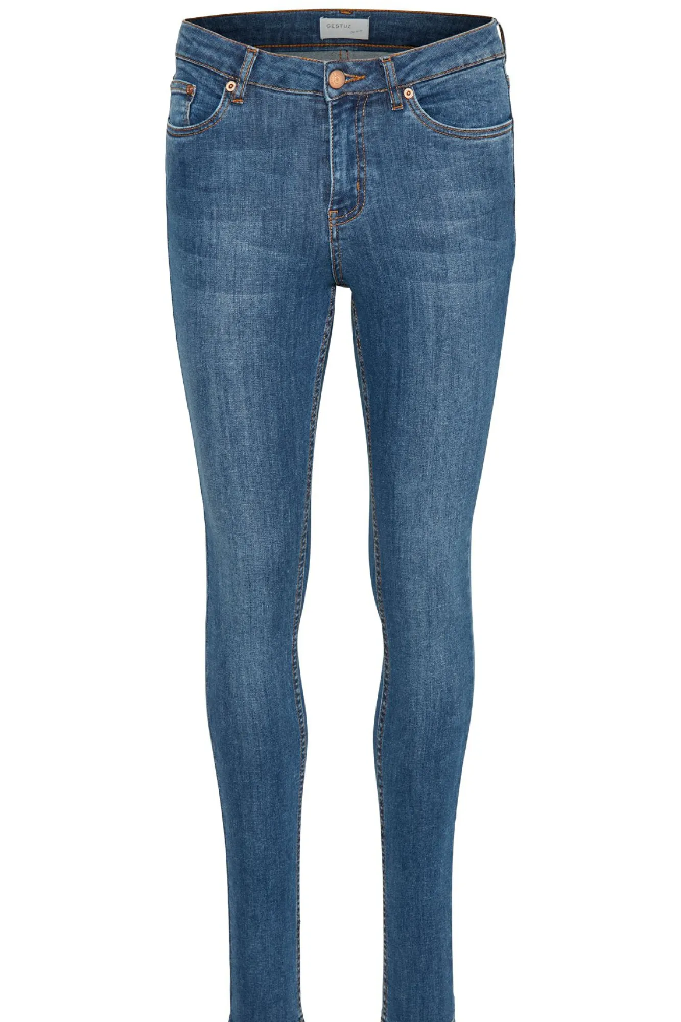 Kvinna Gestuz Jeans^Maggiegz Mw Skinny Jeans