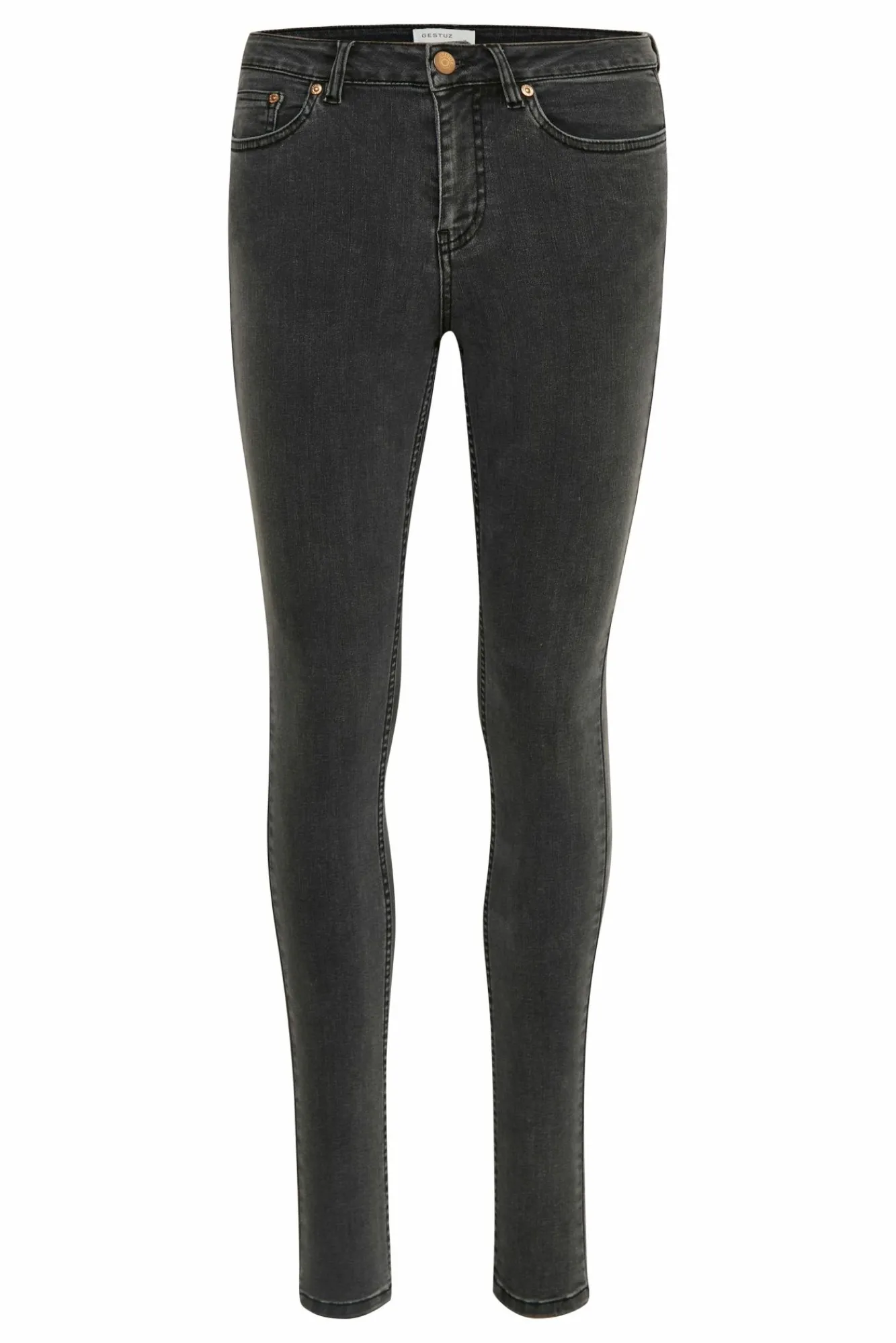 Kvinna Gestuz Jeans^Maggiegz Mw Skinny Jeans