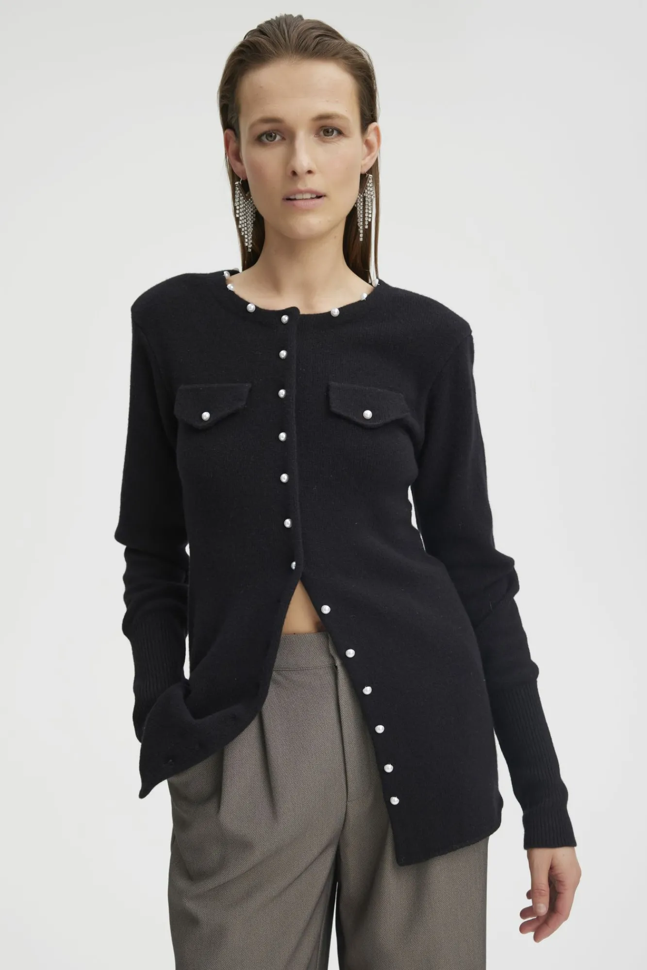 Kvinna Gestuz Stickat & Cardigans^Manzigz Cardigan
