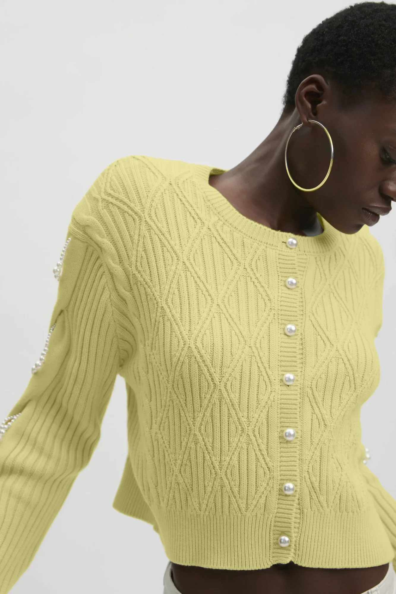 Kvinna Gestuz Stickat & Cardigans^Pearlygz Cardigan