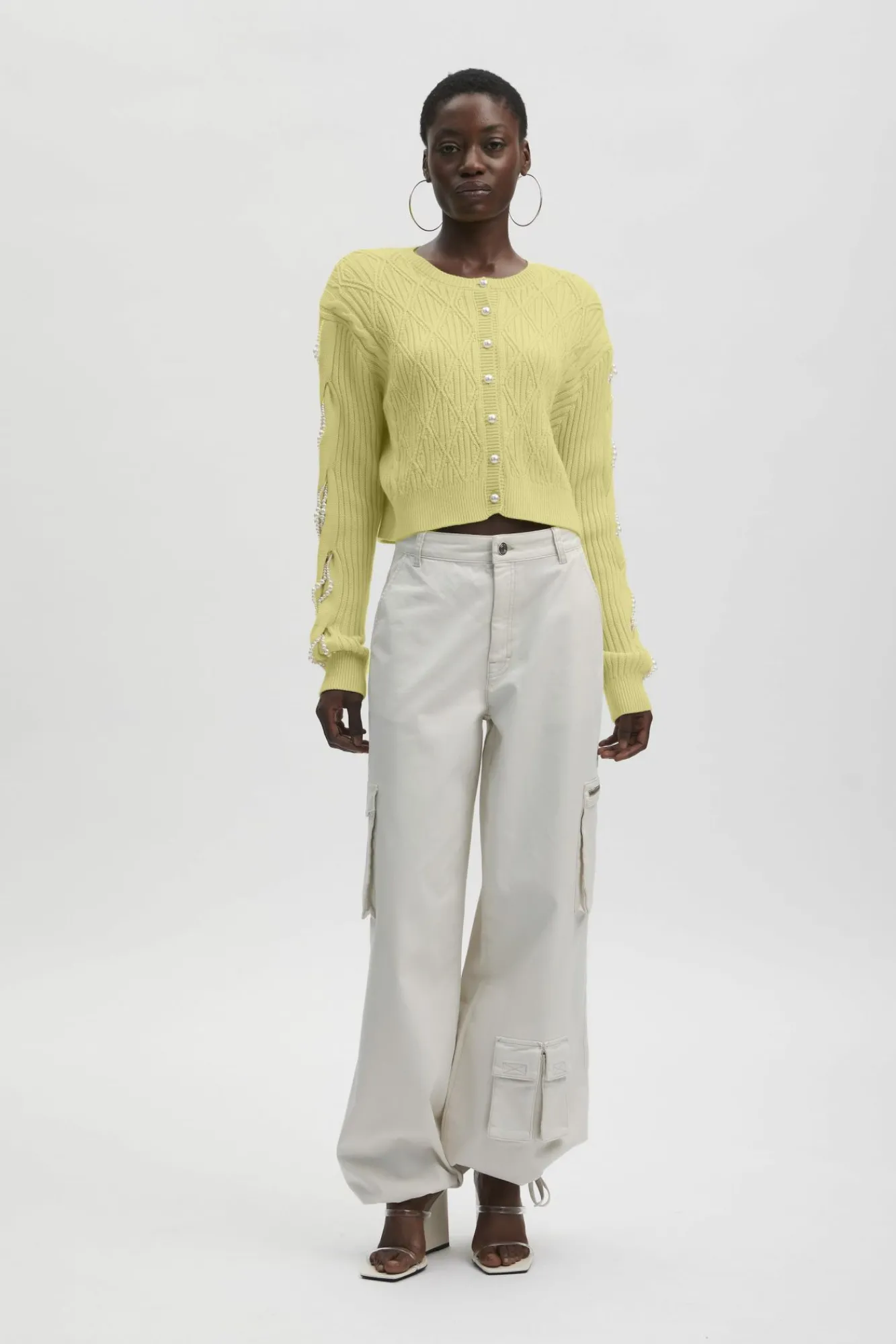 Kvinna Gestuz Stickat & Cardigans^Pearlygz Cardigan