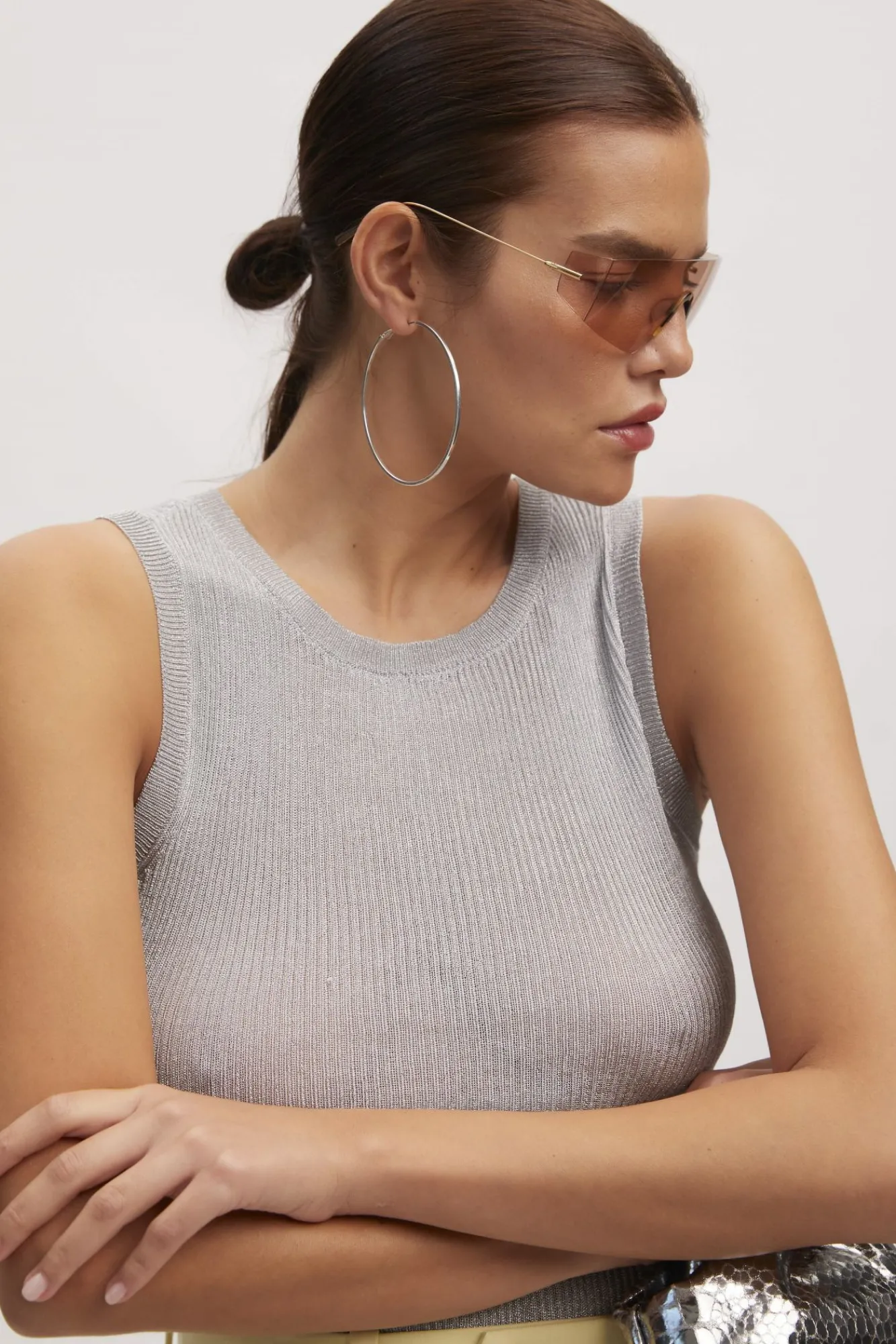 Kvinna Gestuz Stickat & Cardigans^Silvigz Top