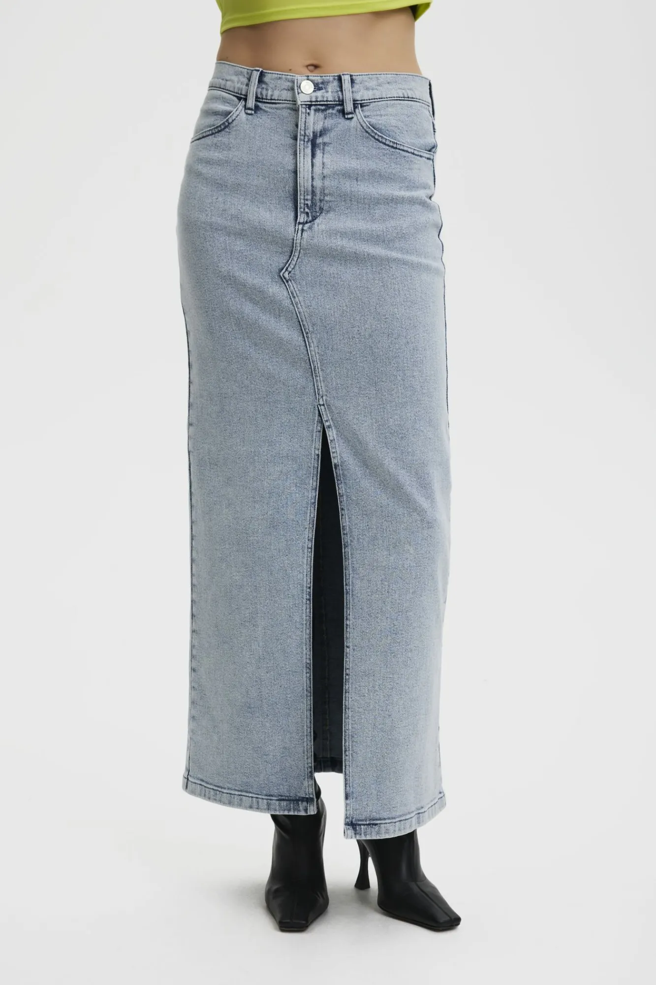 Kvinna Gestuz Kjolar^Siwgz Denim Kjol