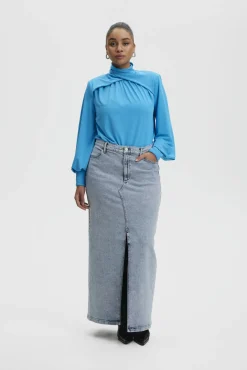 Kvinna Gestuz Kjolar^Siwgz Denim Kjol